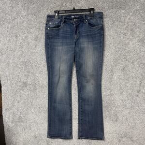 Gap Sexy Bootcut Fit Jeans 8 33x29 Medium Indigo Stretch Minimalist Chic
